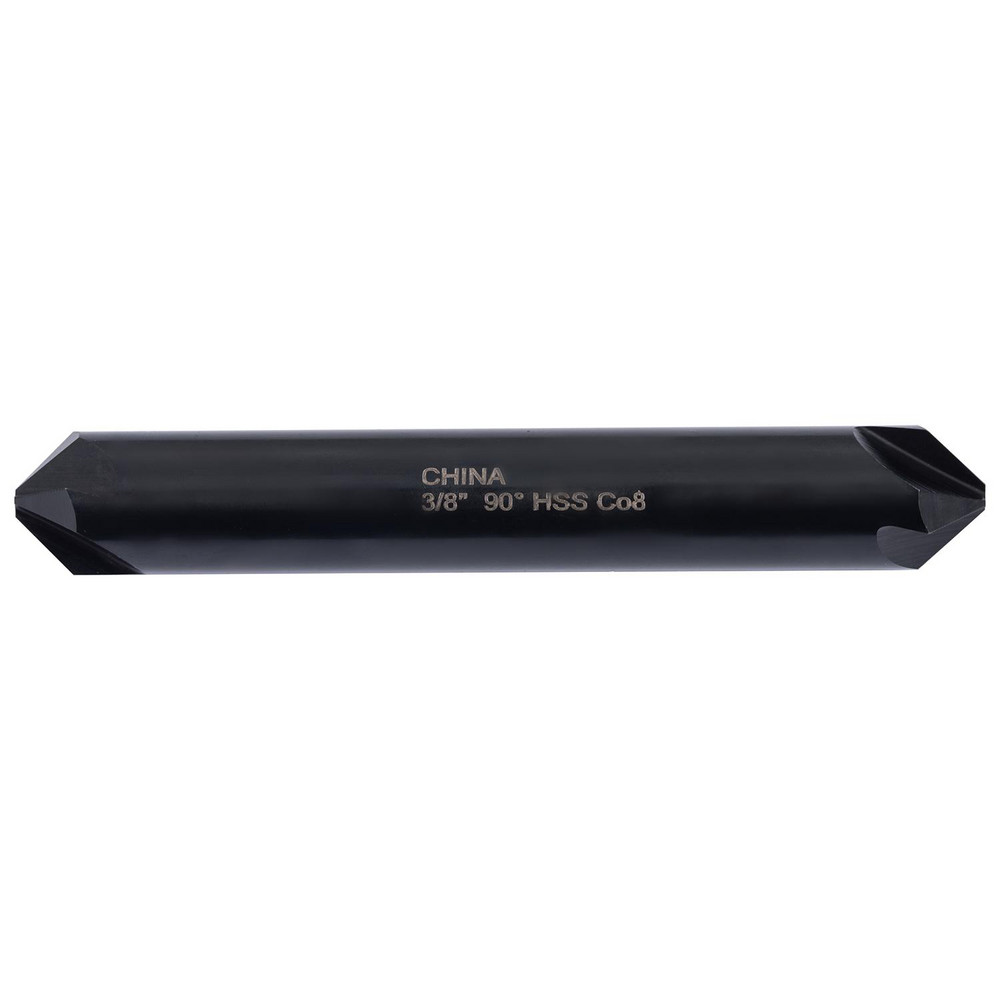 Hertel Countersink: 3/8" Head Dia, 90.00 deg Included Angle, 4 Flute, High-Speed Steel, Right Hand Cut - GX89336812