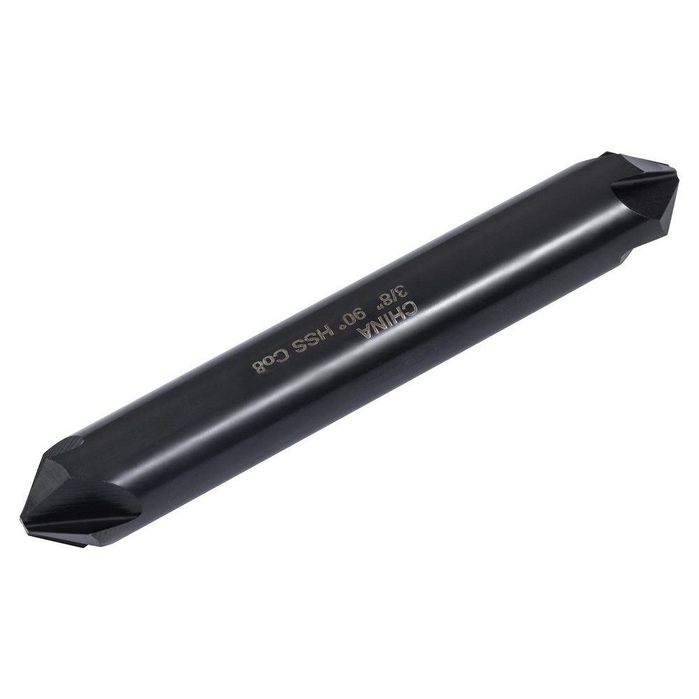 Hertel Countersink: 3/8" Head Dia, 90.00 deg Included Angle, 4 Flute, High-Speed Steel, Right Hand Cut - GX89336812