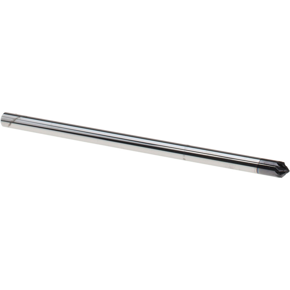 Harvey Tool Chamfer Mill: 1/8" Dia, 1/8" Shank Dia, 120 deg, 4 Flute, Solid Carbide, Single End - 888808-C3