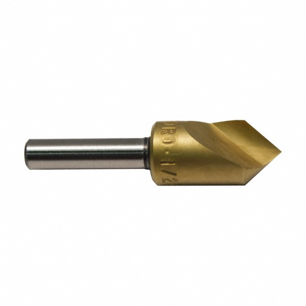 M.A. Ford® Countersink: 1/4" Head Dia, 120.00 deg Included Angle, 3 Flute, High-Speed Steel, Right Hand Cut - 92025006