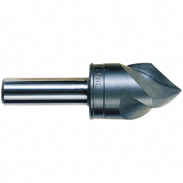 M.A. Ford® Countersink: 1/4" Head Dia, 120.00 deg Included Angle, 3 Flute, High-Speed Steel, Right Hand Cut - 92025006