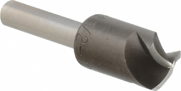 M.A. Ford® Countersink: 1/4" Head Dia, 120.00 deg Included Angle, 3 Flute, High-Speed Steel, Right Hand Cut - 92025006