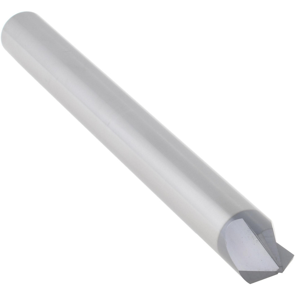 Accupro Chamfer Mill: 3/8" Dia, 3/8" Shank Dia, 90 deg, 3 Flute, Solid Carbide, Single End - EM99943850