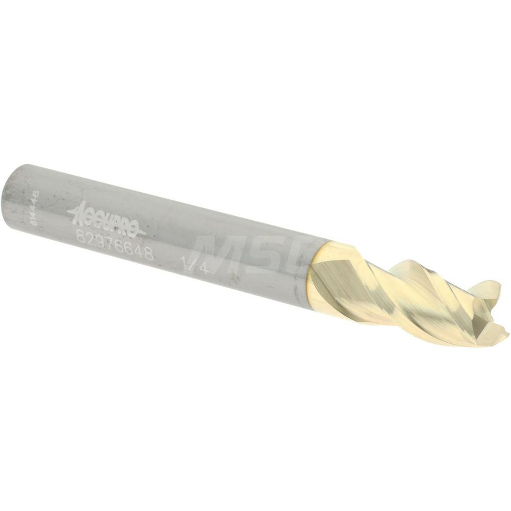 Helical Solutions Chamfer Mill: 1/8" Dia, 1/8" Shank Dia, 90 deg, 5 Flute, Solid Carbide, Single End - 83874