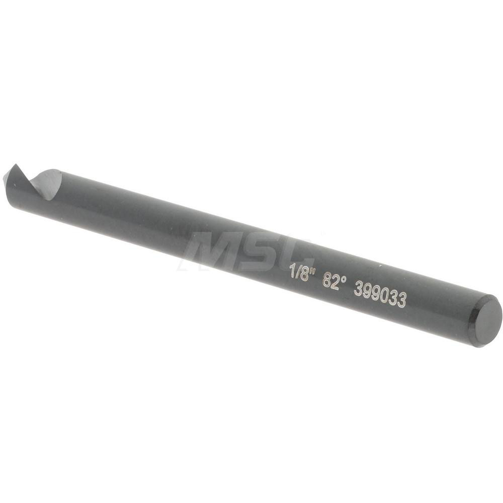 Hertel Countersink: 1/8" Head Dia, 82.00 deg Included Angle, 1 Flute, High-Speed Steel, Right Hand Cut - GX89339923