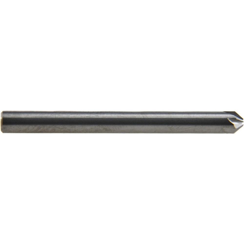 Hertel Countersink: 3/16" Head Dia, 82.00 deg Included Angle, 6 Flute, Solid Carbide, Right Hand Cut - 336-002060