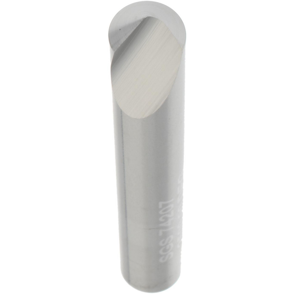 SGS Countersink: 1/4" Head Dia, 90.00 deg Included Angle, 1 Flute, Solid Carbide, Right Hand Cut - 74207