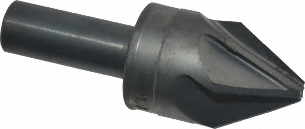 Value Collection Countersink: 7/8" Head Dia, 60.00 deg Included Angle, 6 Flute, High-Speed Steel, Right Hand Cut - SC2060056