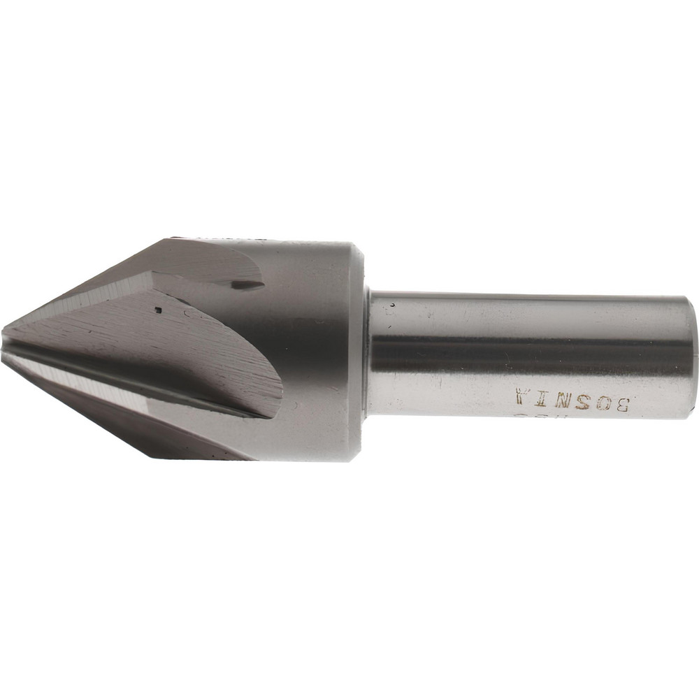 Value Collection Countersink: 7/8" Head Dia, 60.00 deg Included Angle, 6 Flute, High-Speed Steel, Right Hand Cut - SC2060056