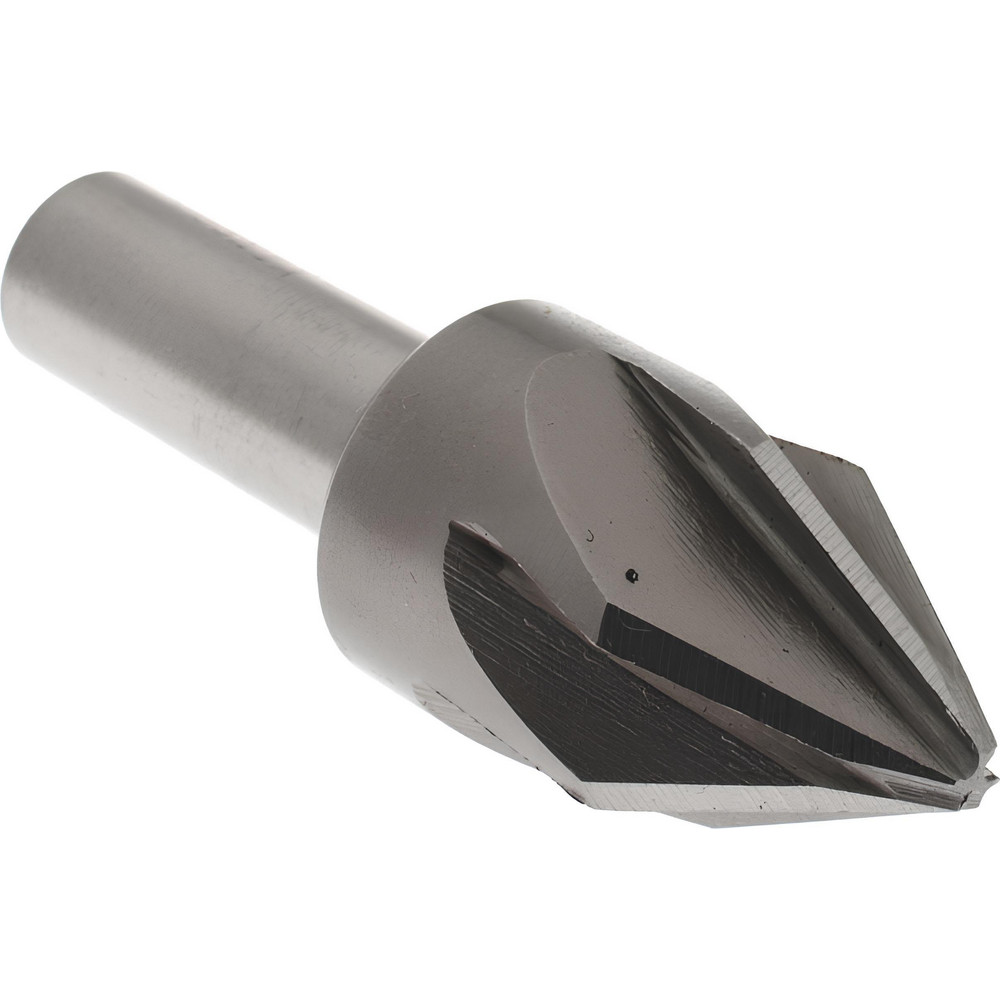 Value Collection Countersink: 7/8" Head Dia, 60.00 deg Included Angle, 6 Flute, High-Speed Steel, Right Hand Cut - SC2060056