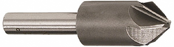 Value Collection Countersink: 7/8" Head Dia, 60.00 deg Included Angle, 6 Flute, High-Speed Steel, Right Hand Cut - SC2060056