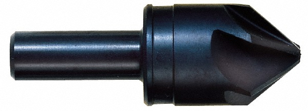 Value Collection Countersink: 7/8" Head Dia, 60.00 deg Included Angle, 6 Flute, High-Speed Steel, Right Hand Cut - SC2060056