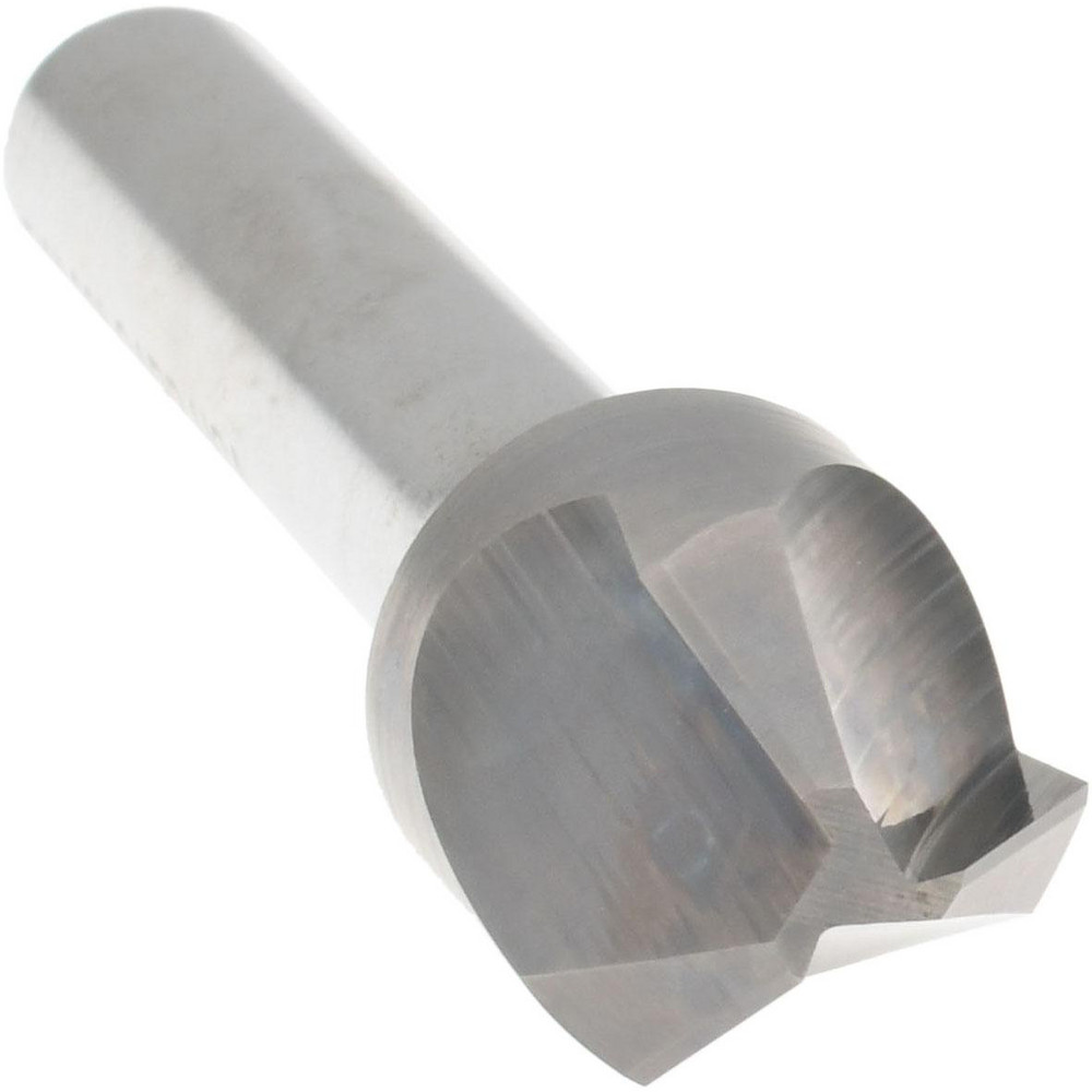 Hertel Countersink: 5/8" Head Dia, 90.00 deg Included Angle, 3 Flute, Solid Carbide, Right Hand Cut - 333-007070