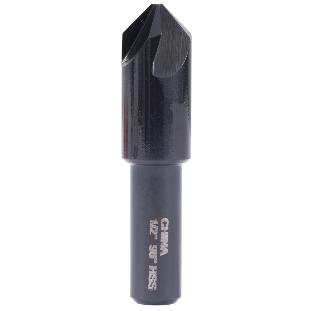 Hertel Countersink: 1/2" Head Dia, 90.00 deg Included Angle, 4 Flute, High-Speed Steel, Right Hand Cut - GX89330690