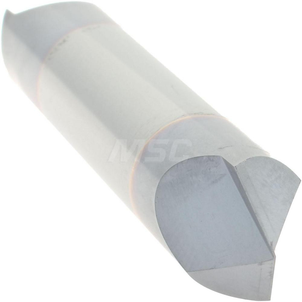 Accupro Chamfer Mill: 3/8" Dia, 3/8" Shank Dia, 90 deg, 2 Flute, Solid Carbide, Double End - 2500178