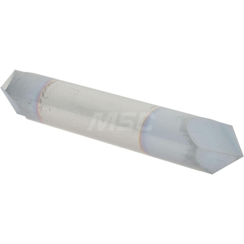Accupro Chamfer Mill: 3/8" Dia, 3/8" Shank Dia, 90 deg, 2 Flute, Solid Carbide, Double End - 2500178
