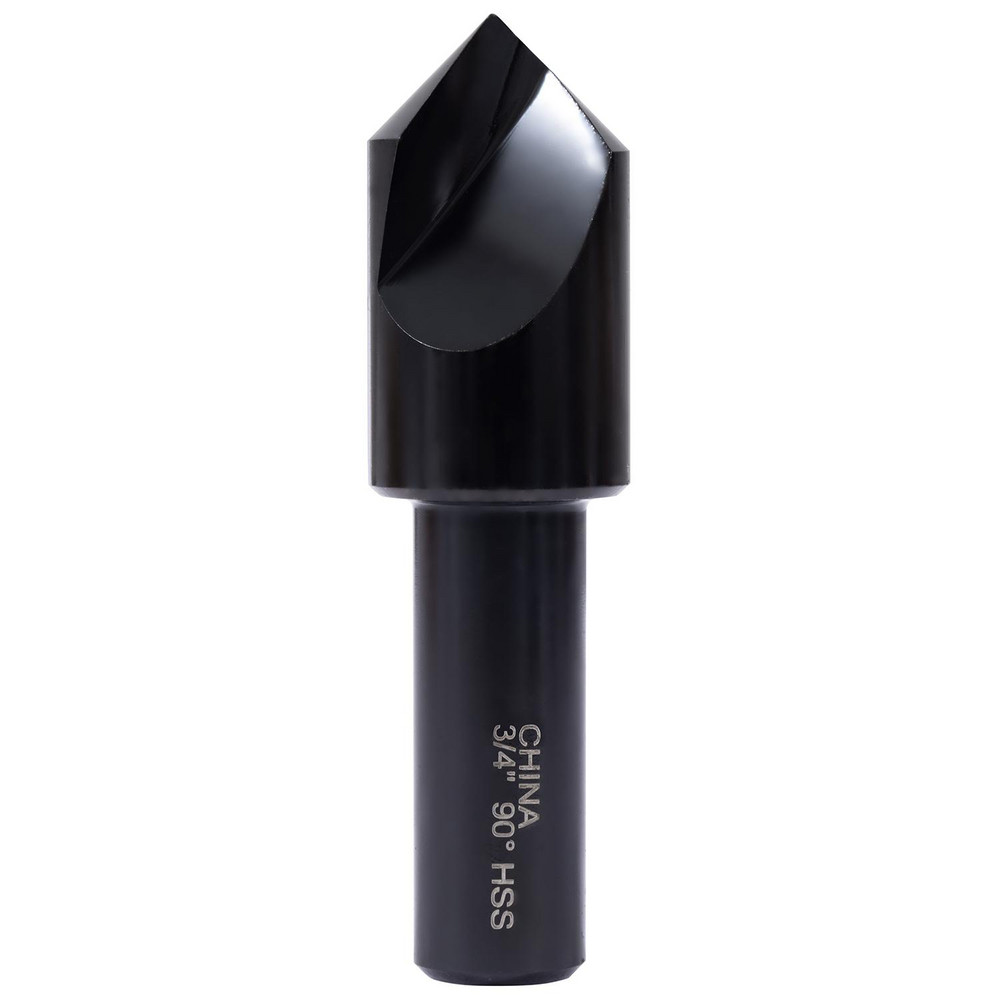 Hertel Countersink: 3/4" Head Dia, 90.00 deg Included Angle, 1 Flute, High-Speed Steel, Right Hand Cut - GX89340590