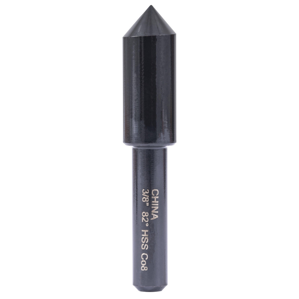 Hertel Countersink: 3/8" Head Dia, 82.00 deg Included Angle, 1 Flute, High-Speed Steel, Right Hand Cut - GX89339899