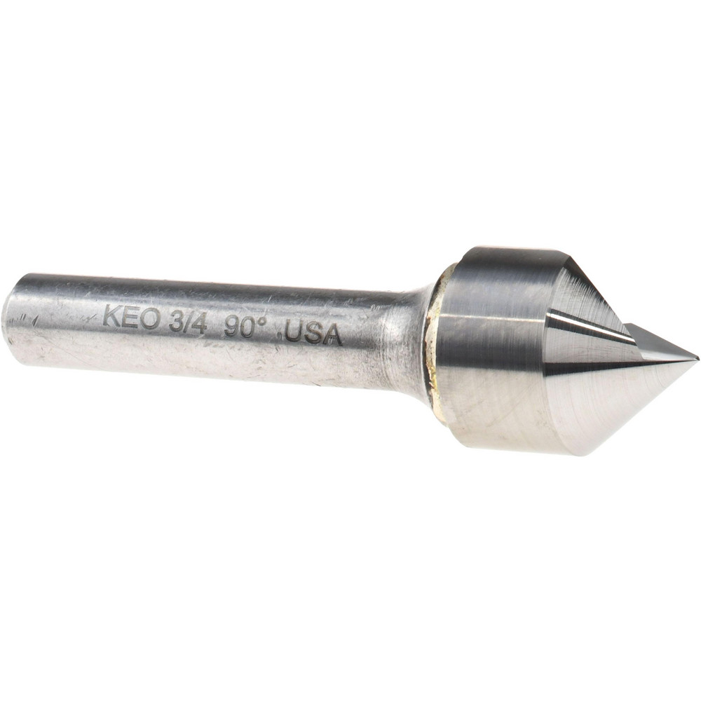 OSG Countersink: 3/4" Head Dia, 90.00 deg Included Angle, 1 Flute, Solid Carbide, Right Hand Cut - 700-7502