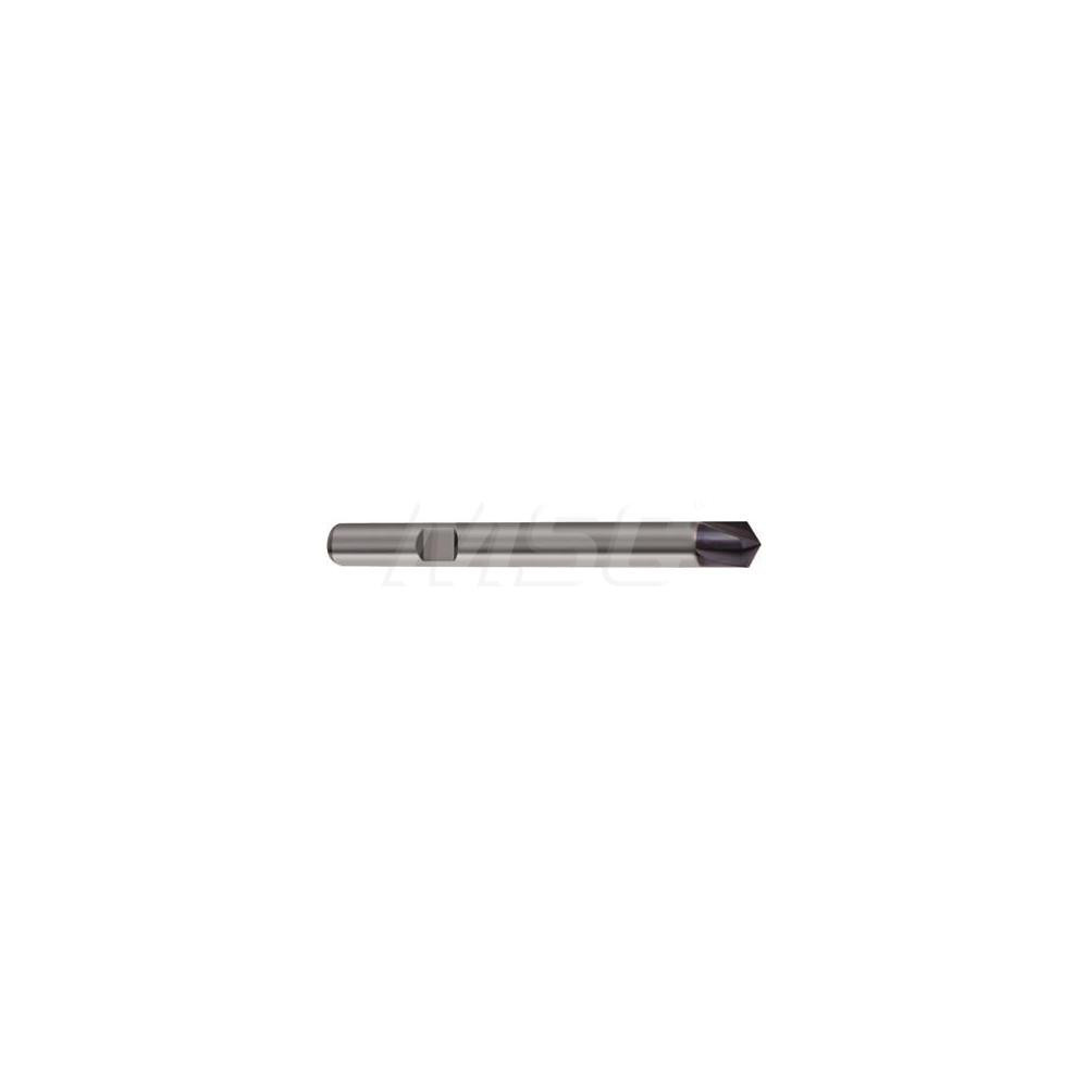 Guhring Chamfer Mill: 10.00 mm Dia, 10.00 mm Shank Dia, 120 deg, 4 Flute, Solid Carbide, Single End - 9067150100000