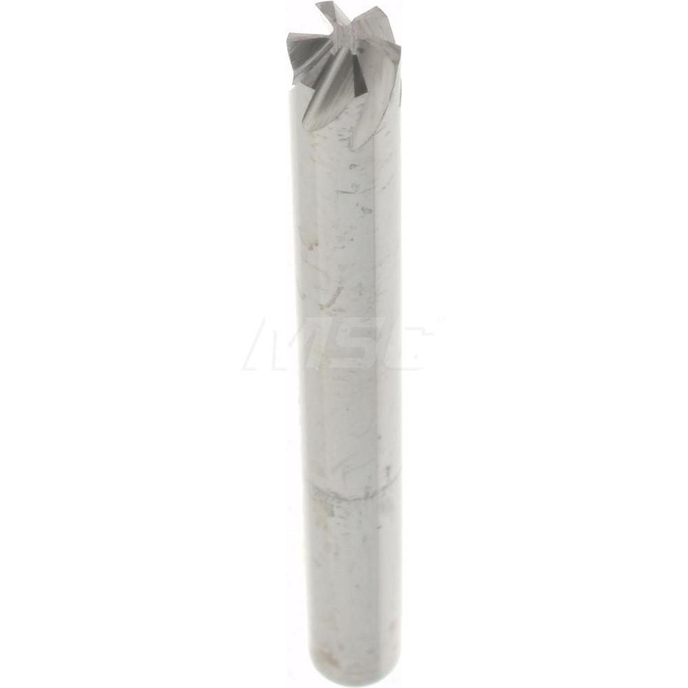 Hertel Countersink: 1/8" Head Dia, 120.00 deg Included Angle, 6 Flute, Solid Carbide, Right Hand Cut - 336-001090