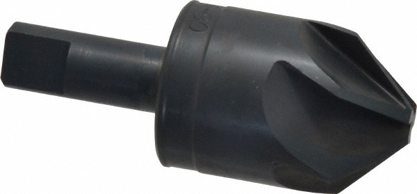 M.A. Ford® Countersink: 1-1/4" Head Dia, 120.00 deg Included Angle, 6 Flute, High-Speed Steel, Right Hand Cut - 79125006