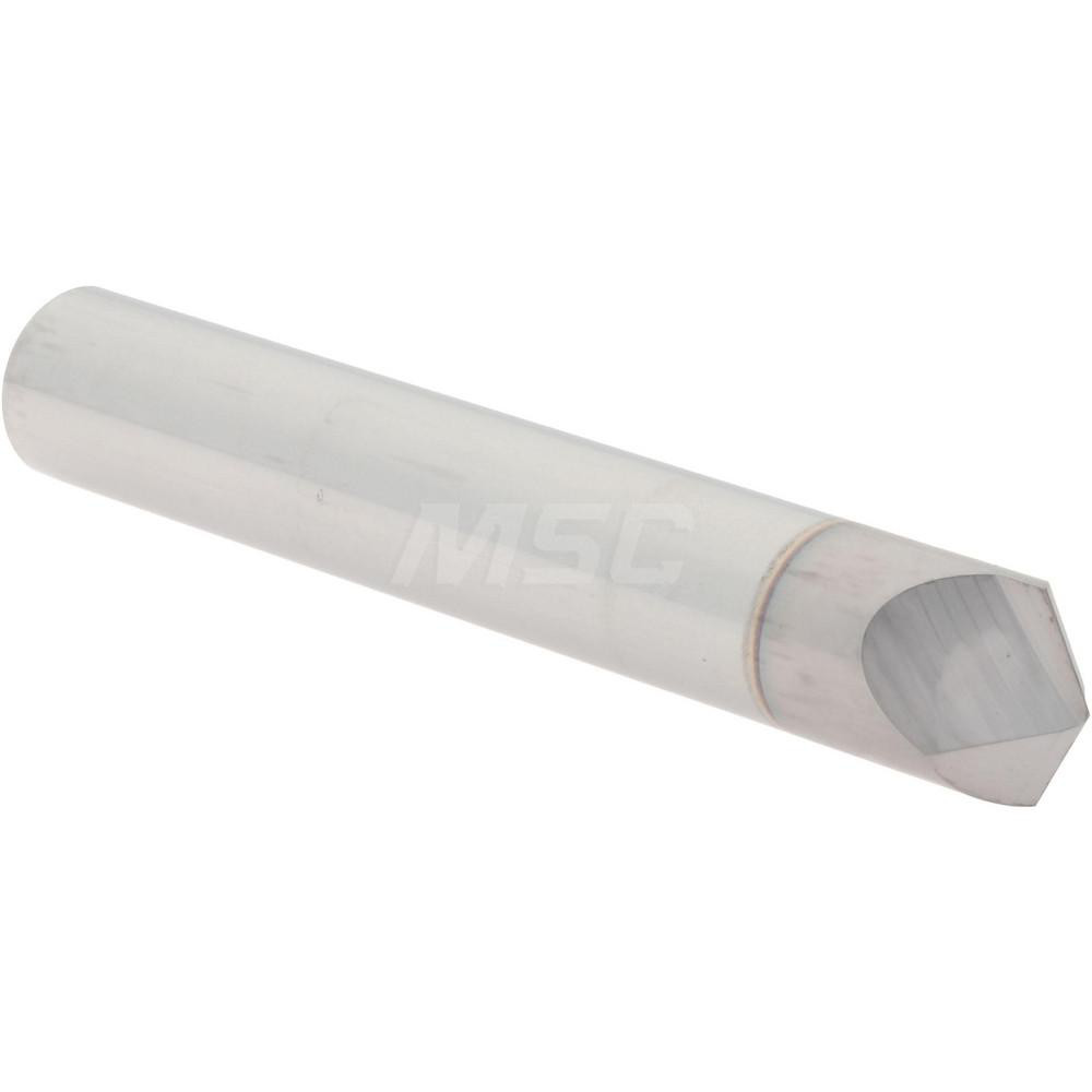 Accupro Chamfer Mill: 3/8" Dia, 3/8" Shank Dia, 120 deg, 2 Flute, Solid Carbide, Single End - 2500078