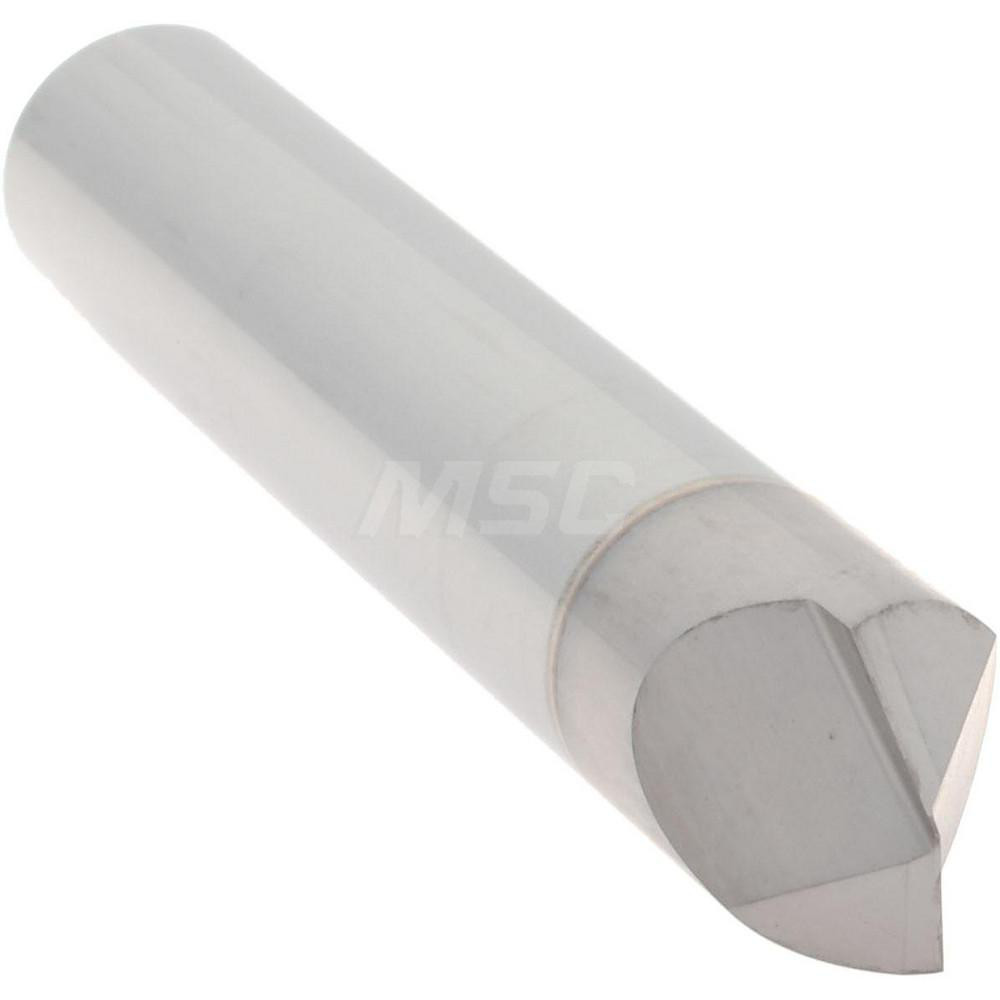 Accupro Chamfer Mill: 3/8" Dia, 3/8" Shank Dia, 120 deg, 2 Flute, Solid Carbide, Single End - 2500078