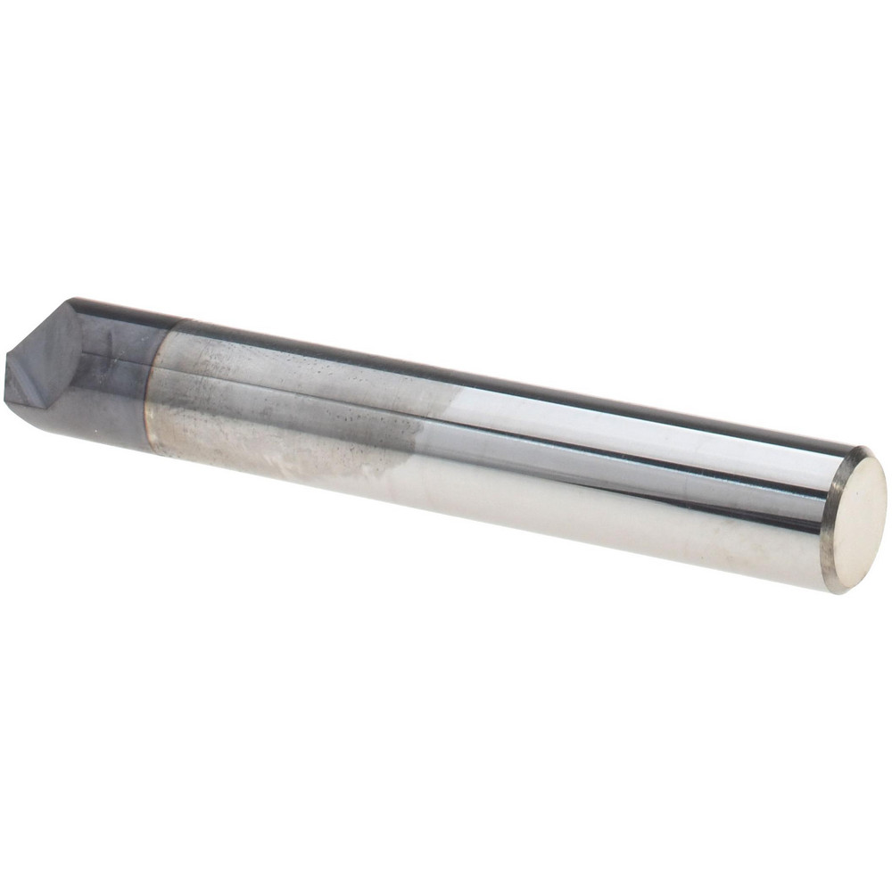 Harvey Tool Chamfer Mill: 3/8" Dia, 3/8" Shank Dia, 120 deg, 2 Flute, Solid Carbide, Single End - 72560-C3