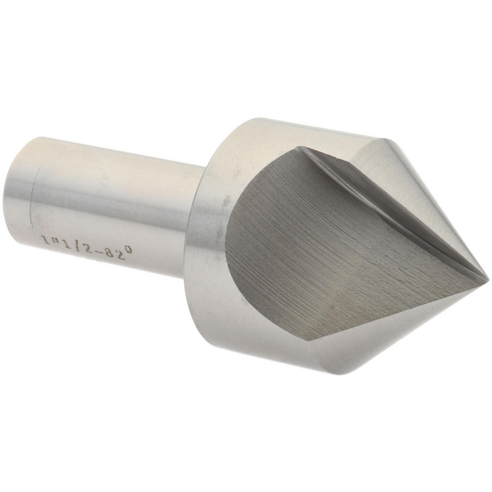 Evolution Power Tools Countersink: 1.5000" Head Dia, 82.00 deg Included Angle, 3 Flute, High-Speed Steel, Right Hand Cut - CS823F-15