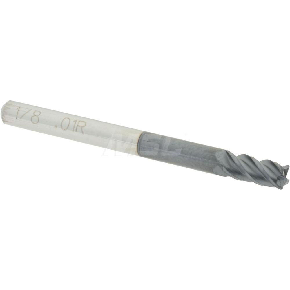 Helical Solutions Chamfer Mill: 1/4" Dia, 1/4" Shank Dia, 100 deg, 5 Flute, Solid Carbide, Single End - 88464