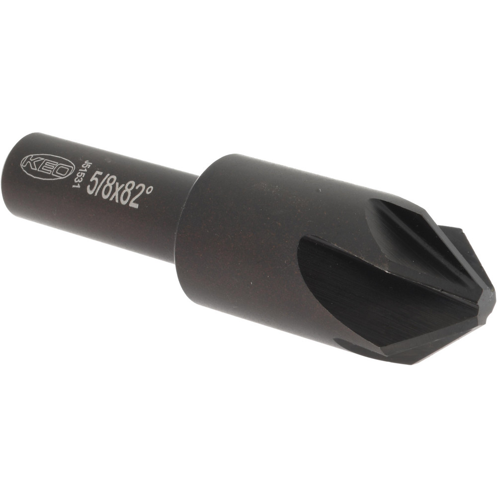 M.A. Ford® Countersink: 5/8" Head Dia, 82.00 deg Included Angle, 6 Flute, High-Speed Steel, Right Hand Cut - 79062502