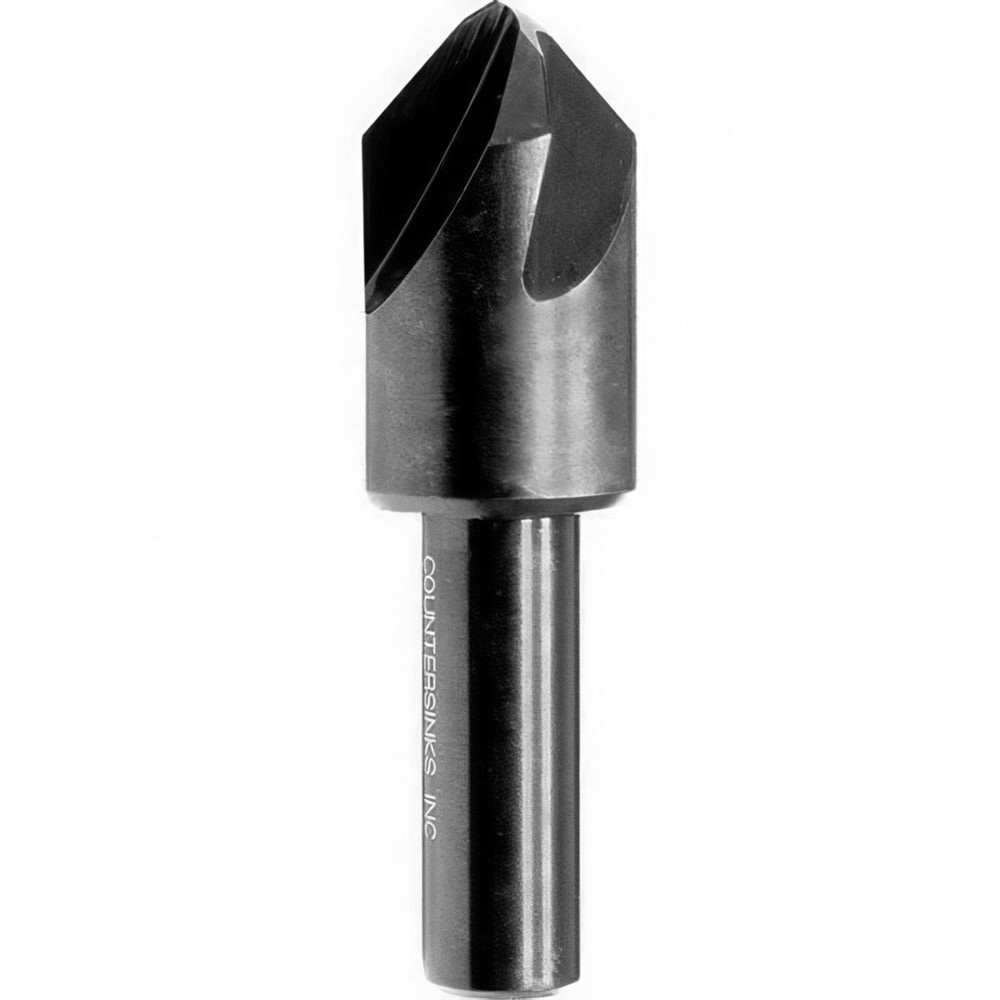 Melin Tool Countersink: 1/4" Head Dia, 110.00 deg Included Angle, 4 Flute, High-Speed Steel, Right Hand Cut - 18600