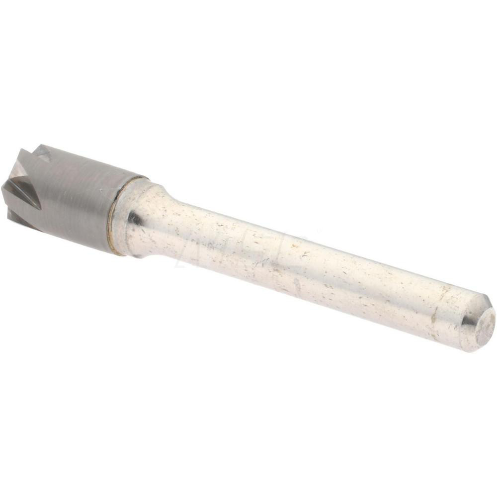 Hertel Countersink: 3/8" Head Dia, 120.00 deg Included Angle, 6 Flute, Solid Carbide, Right Hand Cut - 336-005090