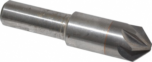 Value Collection Countersink: 1/2" Head Dia, 90.00 deg Included Angle, 3 Flute, High-Speed Steel, Right Hand Cut - SC4090032