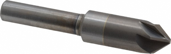 Hertel Countersink: 3/8" Head Dia, 82.00 deg Included Angle, 6 Flute, High-Speed Steel, Right Hand Cut - GX89330682