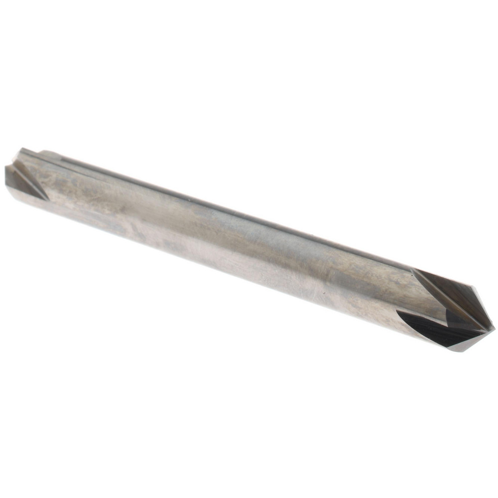 Accupro Chamfer Mill: 3/4" Dia, 3/4" Shank Dia, 90 deg, 4 Flute, Solid Carbide, Double End - 2500094