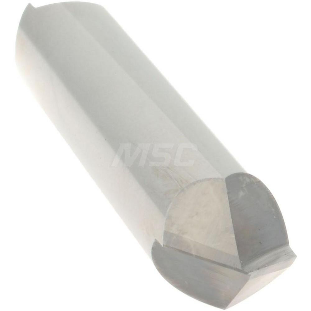 Accupro Chamfer Mill: 3/8" Dia, 3/8" Shank Dia, 90 deg, 2 Flute, Solid Carbide, Double End - 2500047