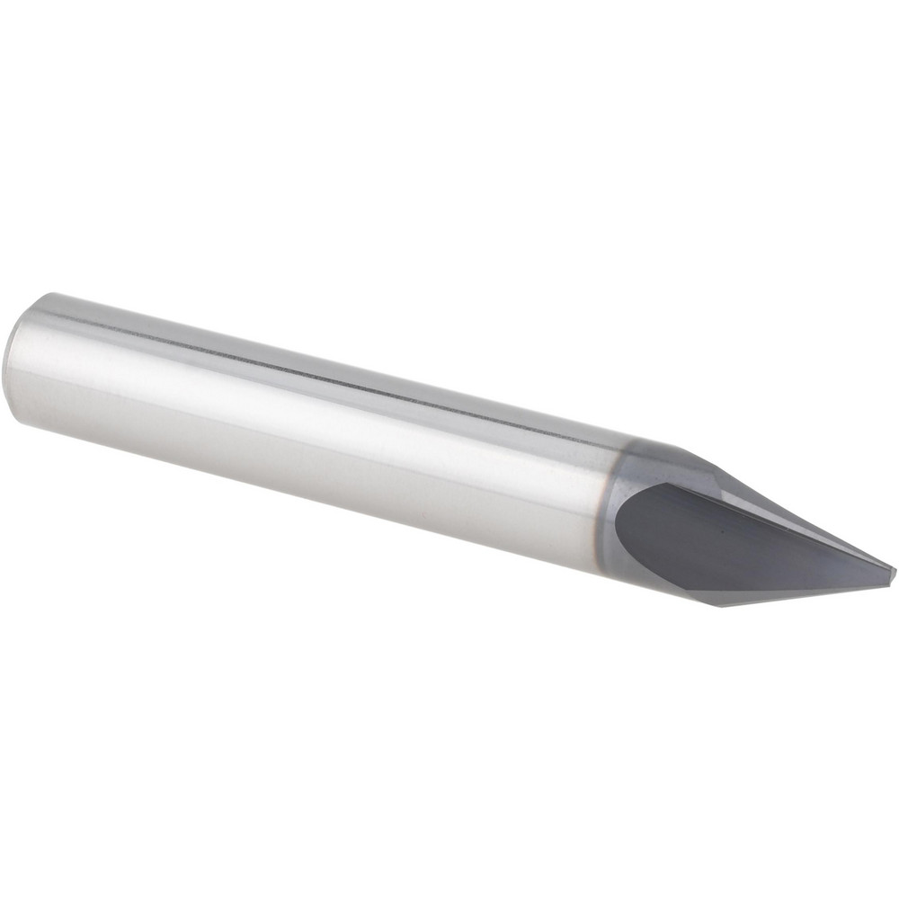 Harvey Tool Chamfer Mill: 3/8" Dia, 3/8" Shank Dia, 40 deg, 3 Flute, Solid Carbide, Single End - 981220-C3
