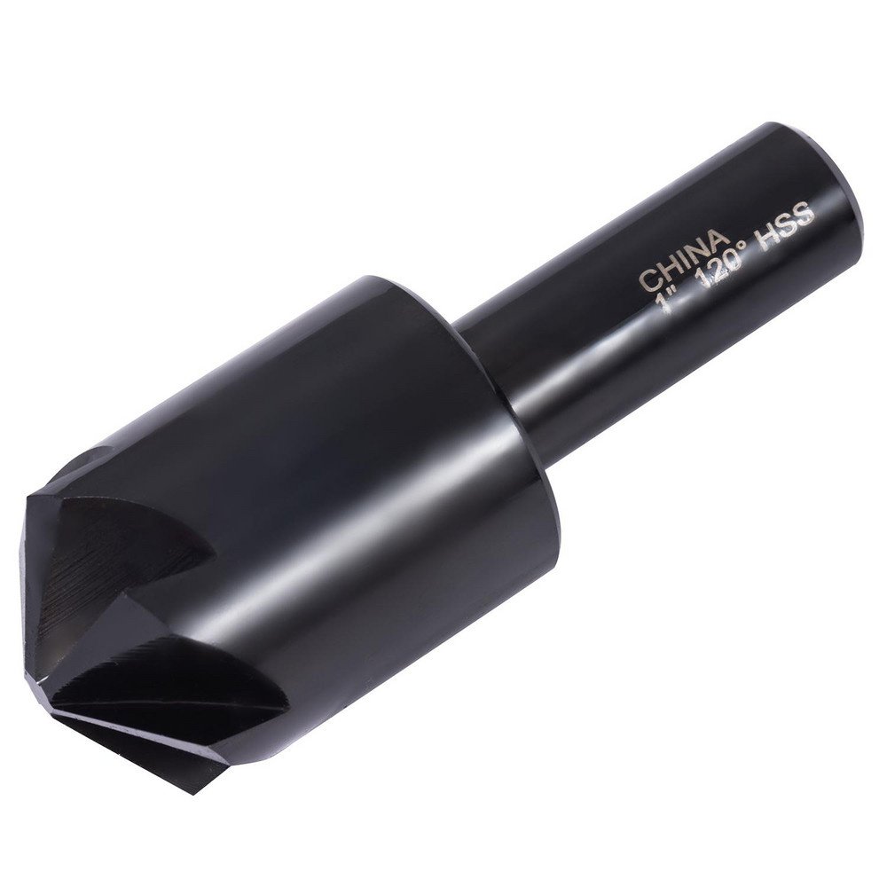 Hertel Countersink: 1" Head Dia, 120.00 deg Included Angle, 6 Flute, High-Speed Steel, Right Hand Cut - GX89330864