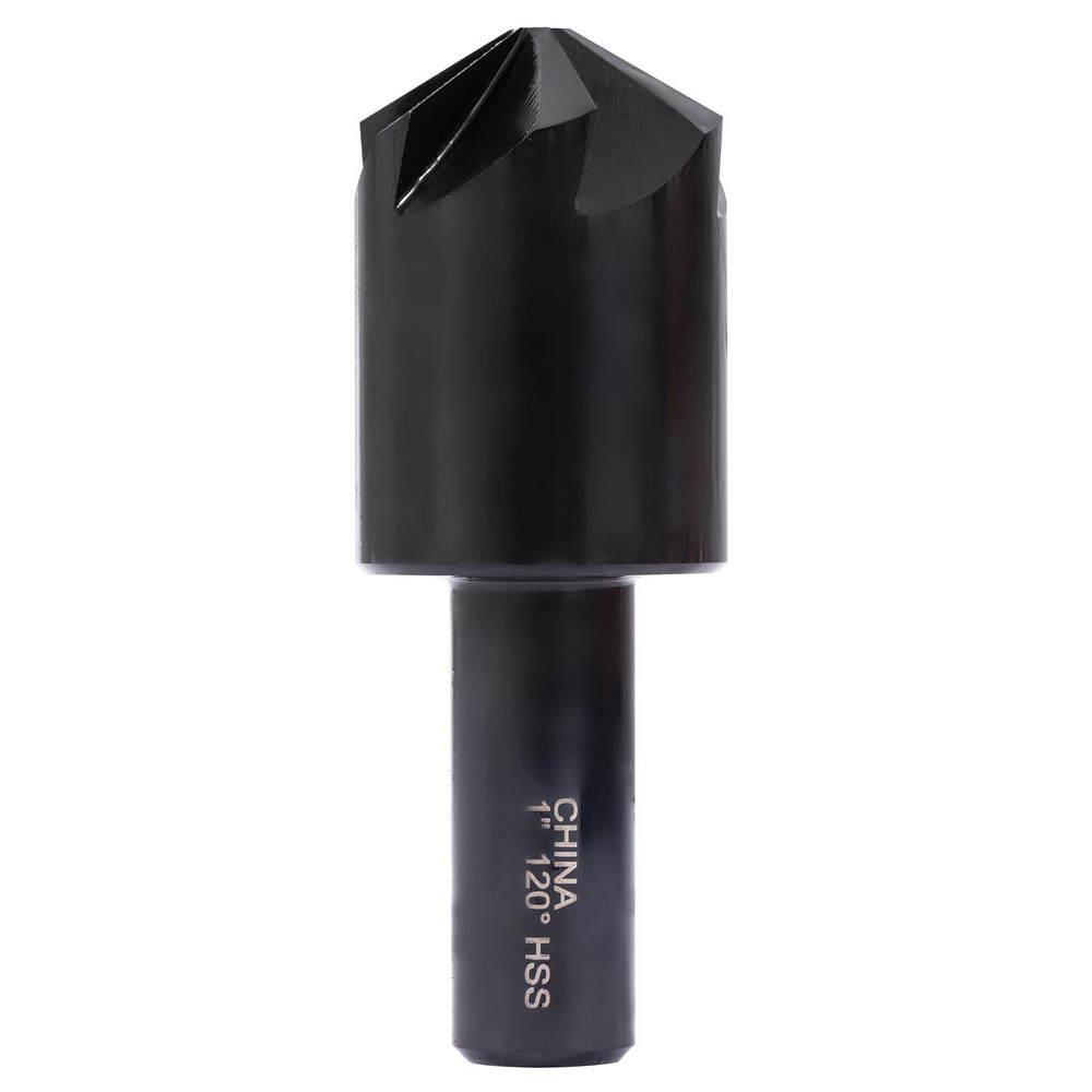 Hertel Countersink: 1" Head Dia, 120.00 deg Included Angle, 6 Flute, High-Speed Steel, Right Hand Cut - GX89330864