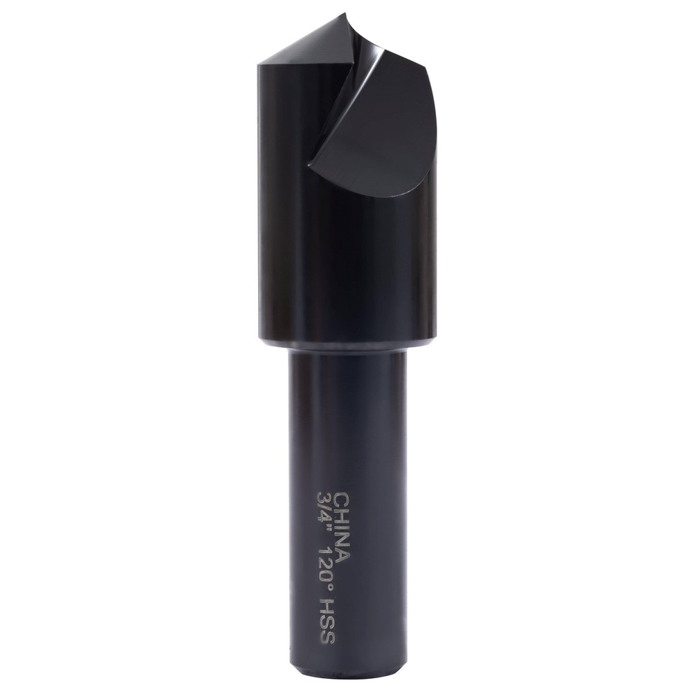 Hertel Countersink: 3/4" Head Dia, 120.00 deg Included Angle, 1 Flute, High-Speed Steel, Right Hand Cut - GX89339824