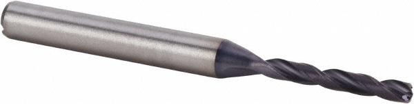 Made in USA Chamfer Mill: 1/8" Dia, 1/8" Shank Dia, 90 deg, 4 Flute, Solid Carbide, Double End - 64-1412