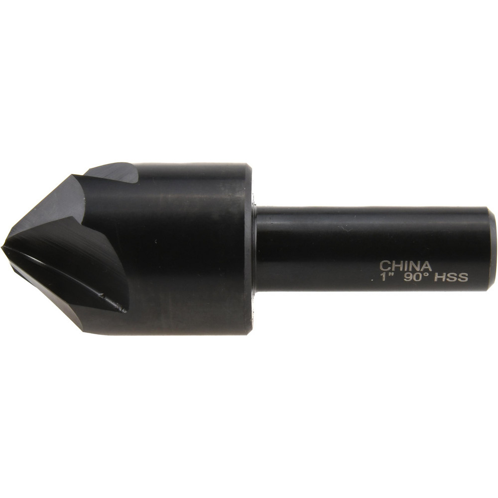 Hertel Countersink: 1" Head Dia, 90.00 deg Included Angle, 4 Flute, High-Speed Steel, Right Hand Cut - GX89335707