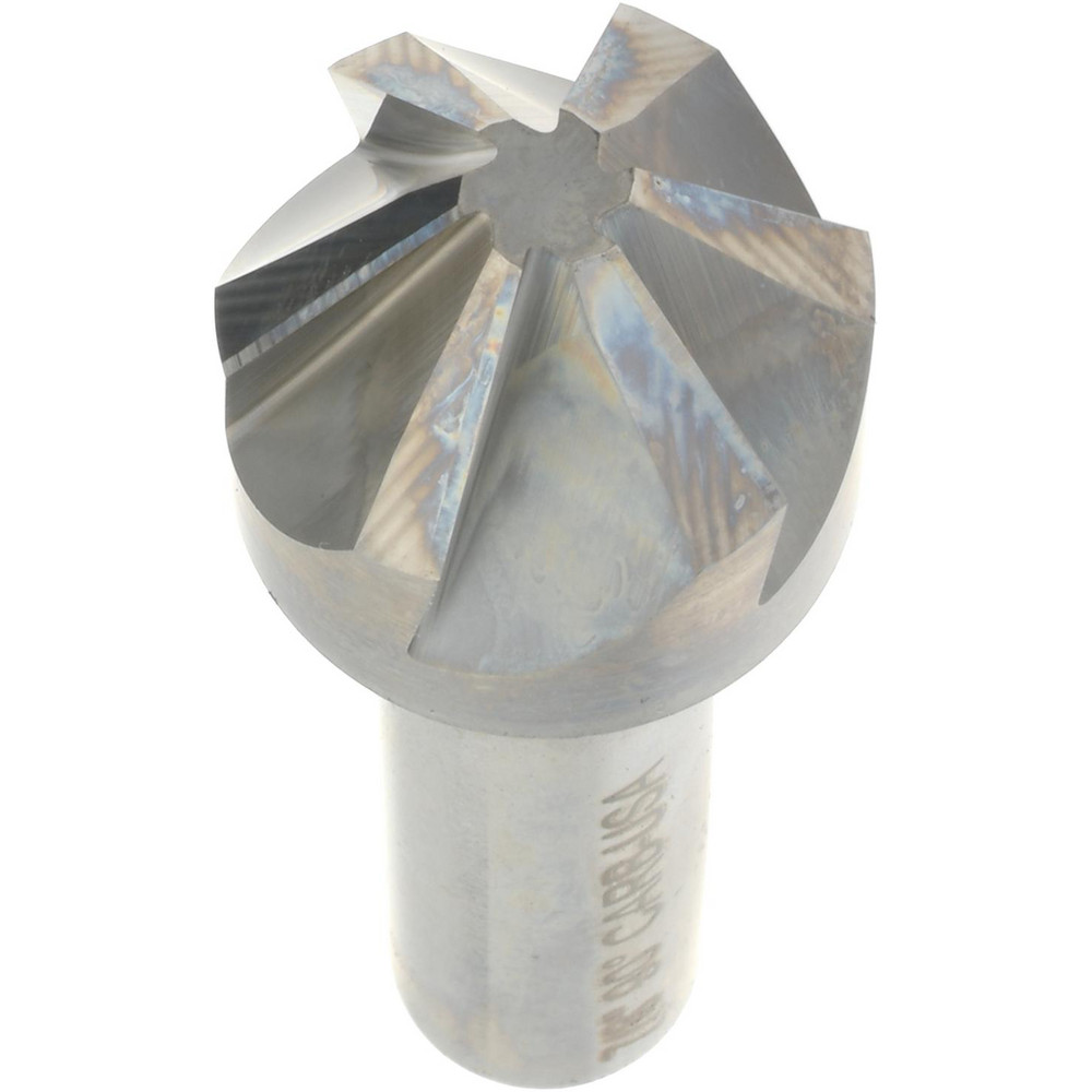 Hertel Countersink: 7/8" Head Dia, 90.00 deg Included Angle, 6 Flute, Solid Carbide, Right Hand Cut - 336-009070