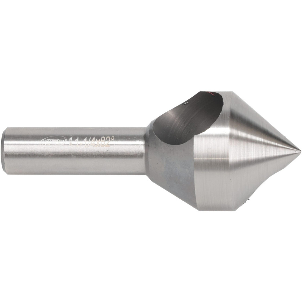 Weldon Countersink: 15/16" Head Dia, 82.00 deg Included Angle, 0 Flute, High-Speed Steel, Right Hand Cut - 98726-94-W