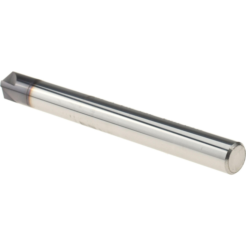 Harvey Tool Chamfer Mill: 1/4" Dia, 1/4" Shank Dia, 90 deg, 4 Flute, Solid Carbide, Single End - 833145-C3