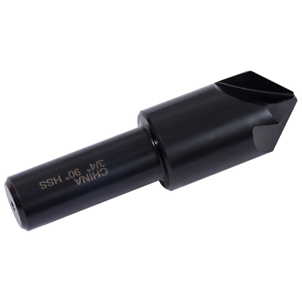 Hertel Countersink: 1/4" Head Dia, 90.00 deg Included Angle, 4 Flute, High-Speed Steel, Right Hand Cut - GX89330096