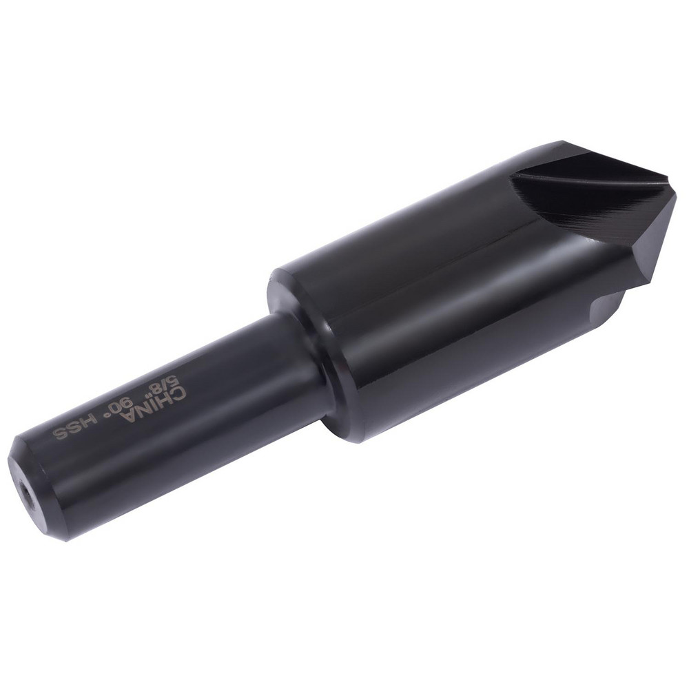 Hertel Countersink: 1/4" Head Dia, 90.00 deg Included Angle, 4 Flute, High-Speed Steel, Right Hand Cut - GX89330096