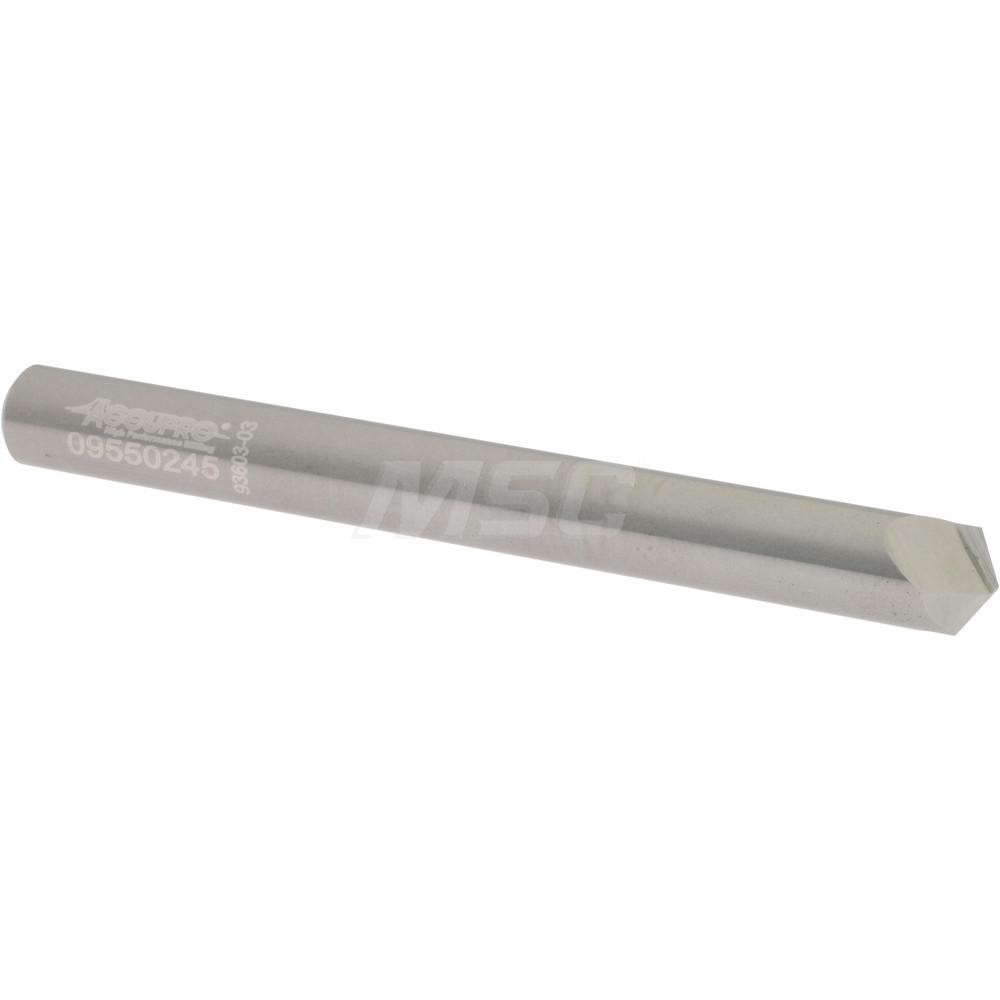 Harvey Tool Chamfer Mill: 1/4" Dia, 1/4" Shank Dia, 120 deg, 5 Flute, Solid Carbide, Single End - 867616-C3